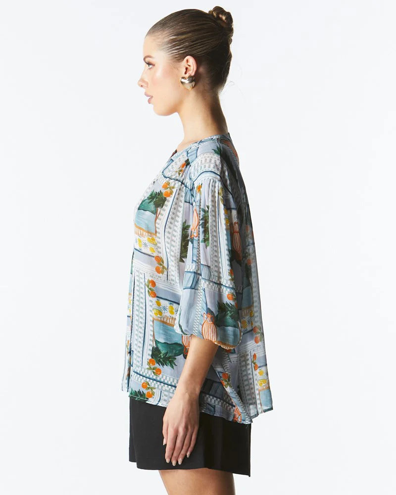 Fate & Becker - The Terrace Blouse - Postcard