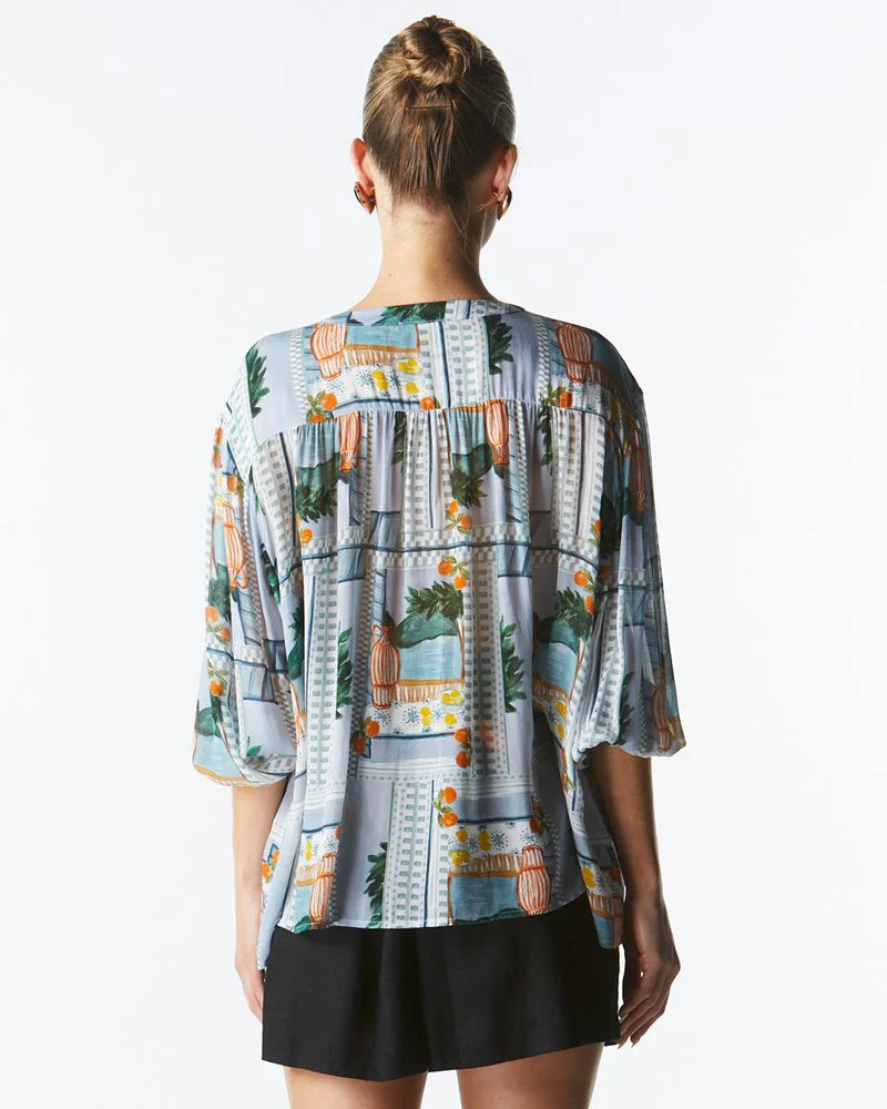 Fate & Becker - The Terrace Blouse - Postcard