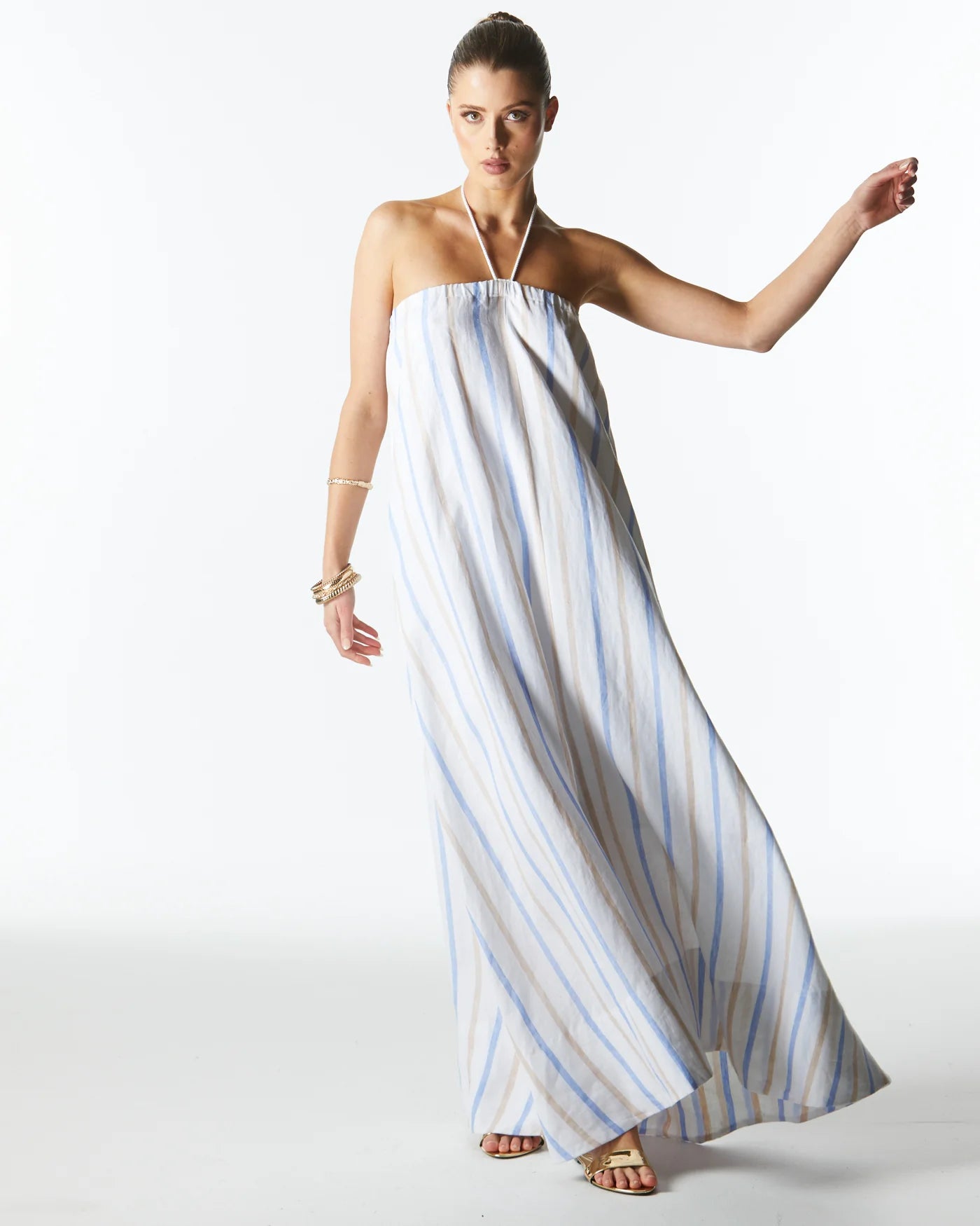 Fate & Becker.  - Poolside Boxy Dress - Stripe