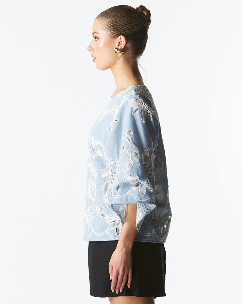 Fate & Becker - The Avenue Top - Chambray