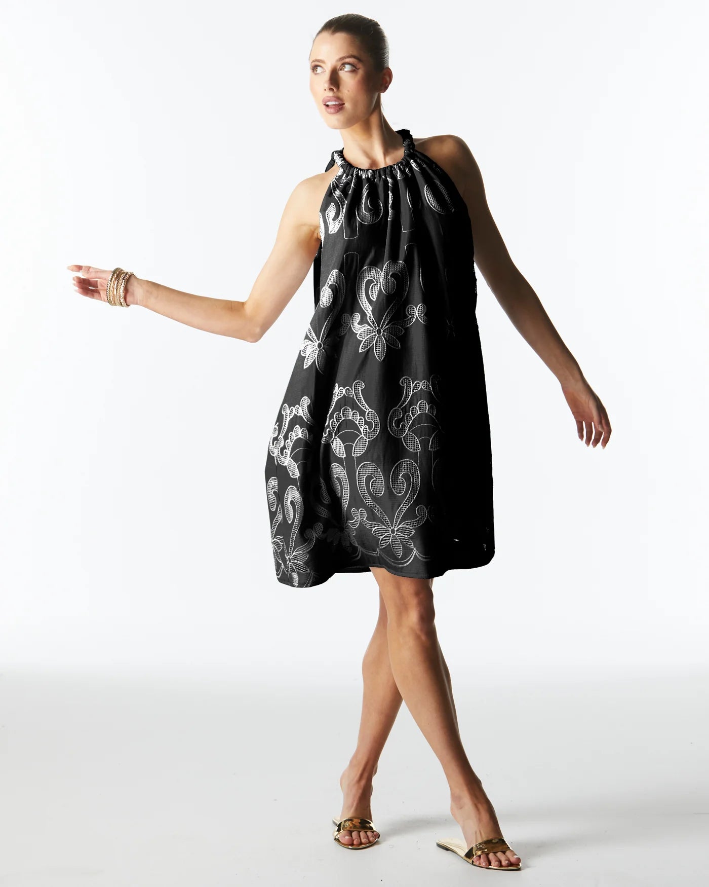 Fate & Becker - The Avenue Halterneck Dress - Black