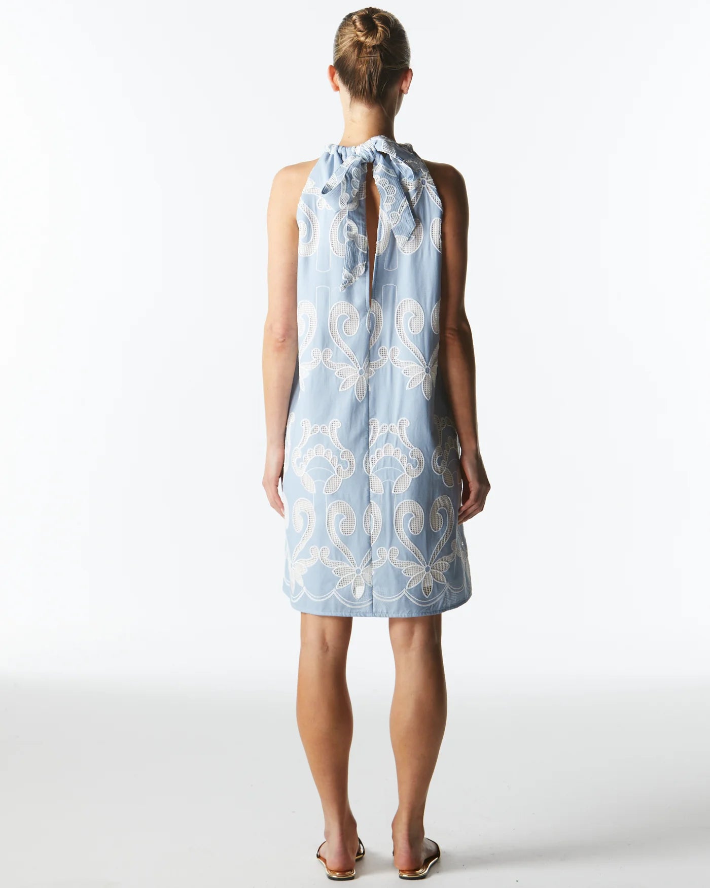 Fate & Becker - The Avenue Halterneck Dress - Chambray