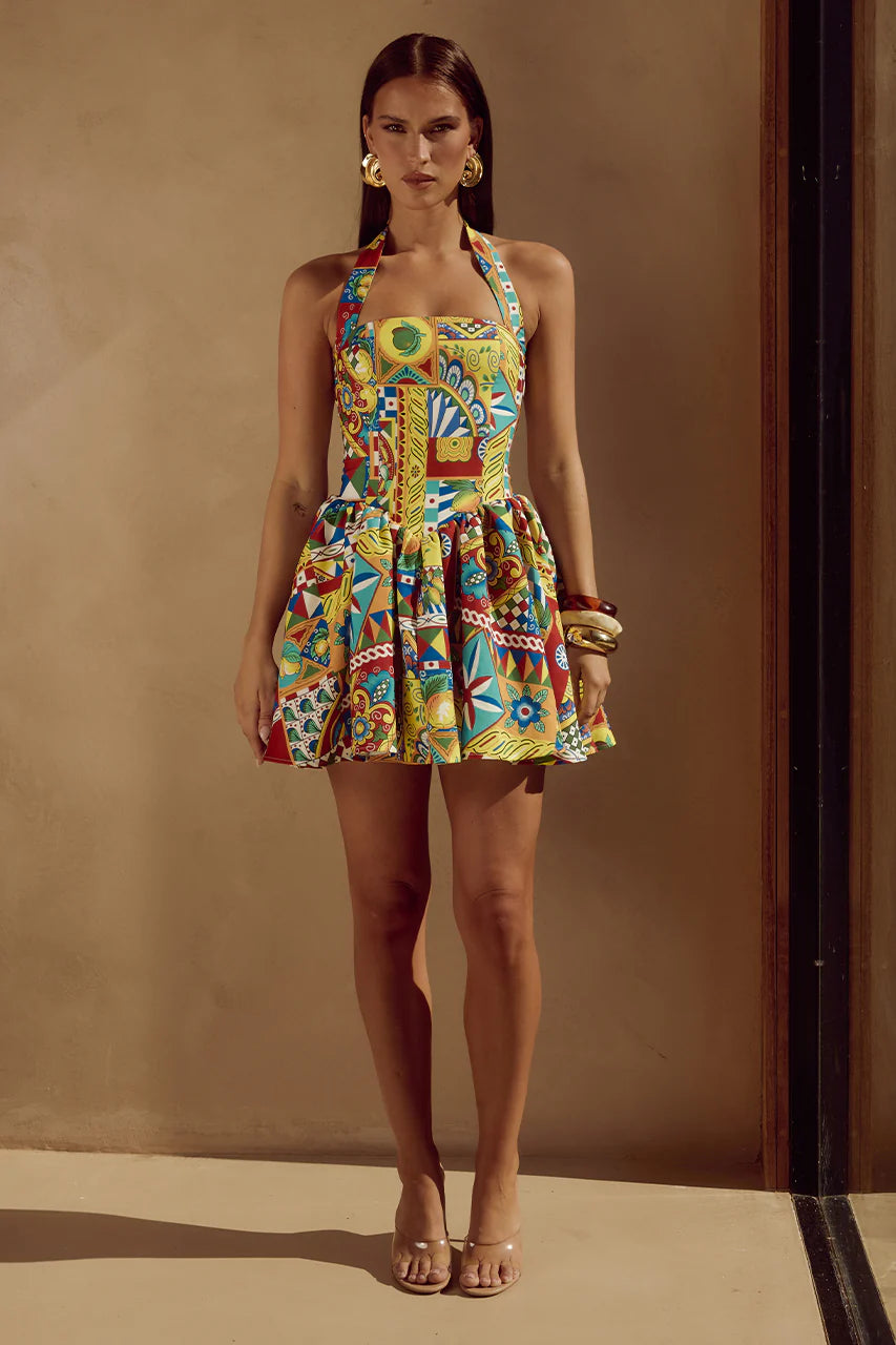 WINSLOW MINI DRESS - PHAEDRA PRINT