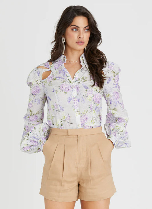 Aqua Blu - Renee Blouse - Wisteria