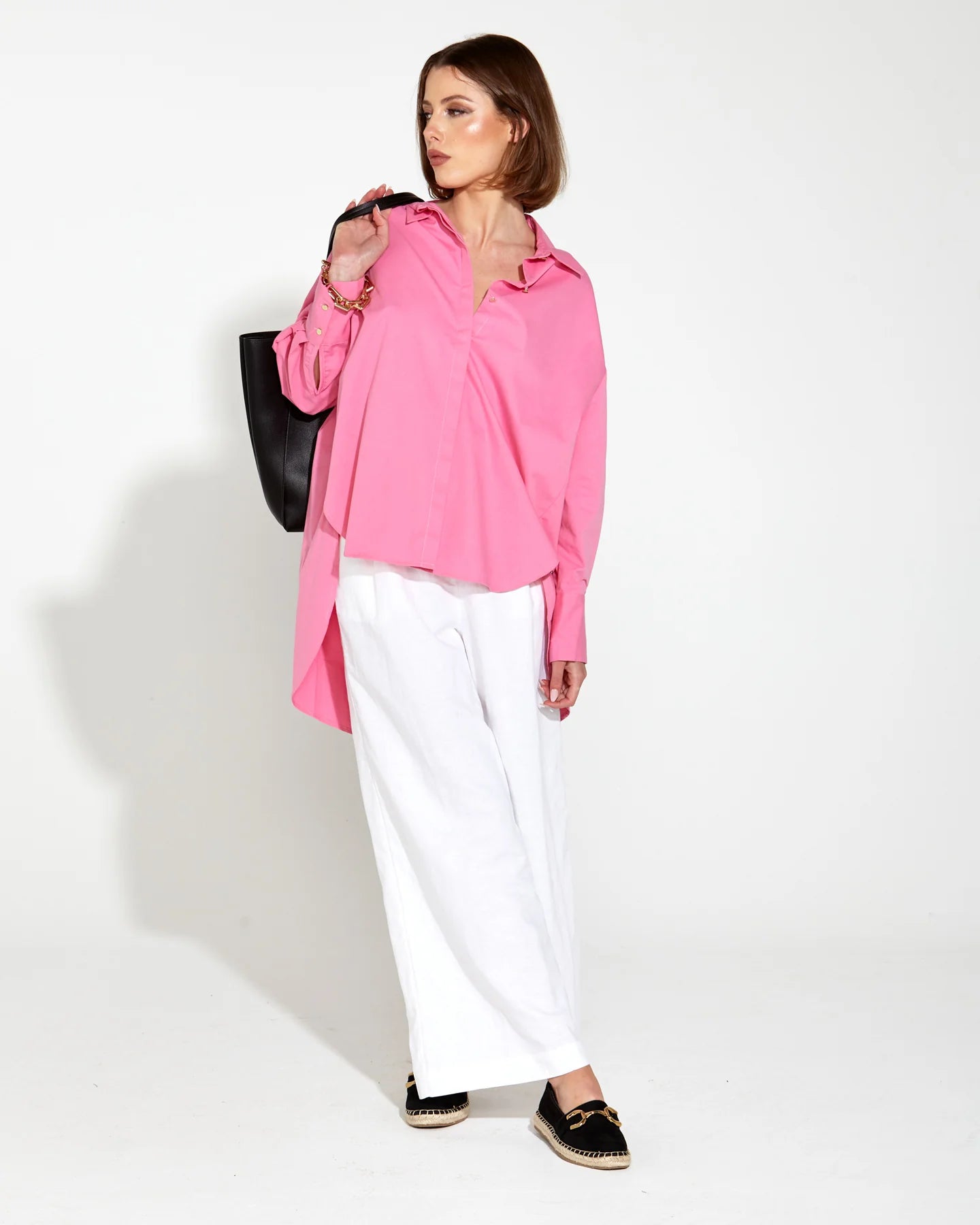 Fate & Becker - Landline Oversized Shirt - Pink