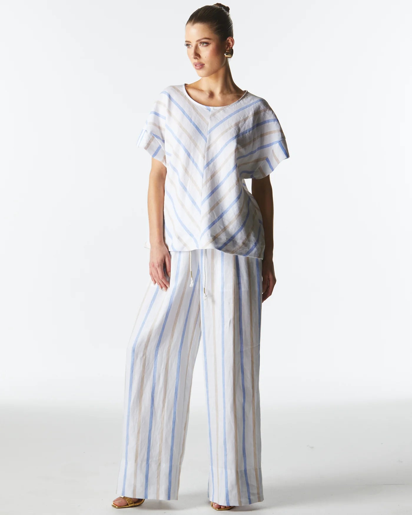 Fate & Becker - Poolside Boxy Top - Stripe