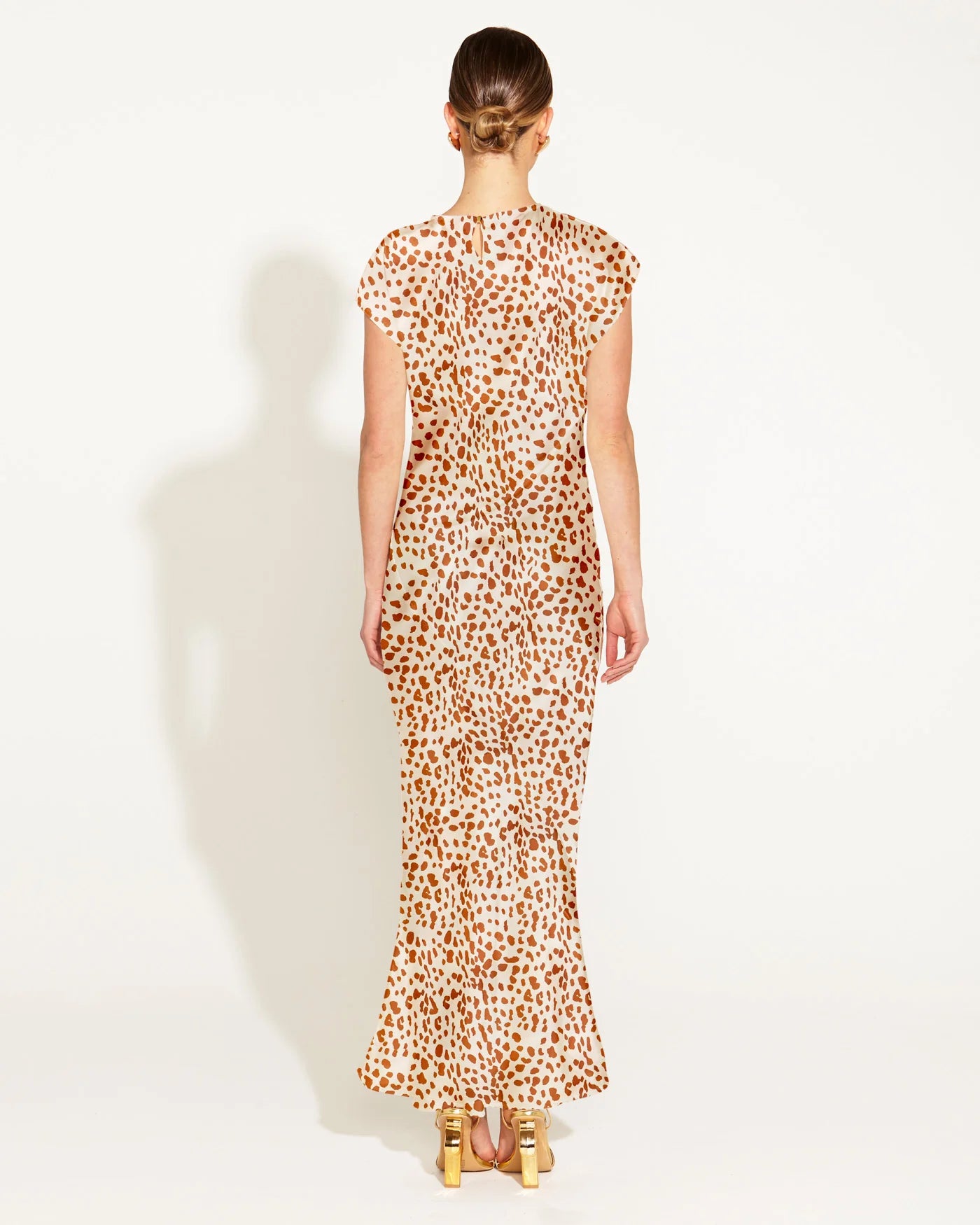 Fate & Becker - True To Life Bias Cut Dress - Giraffe Print