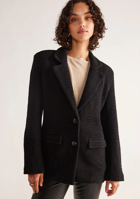 MOS the Label - Celine Crochet Blazer - Black