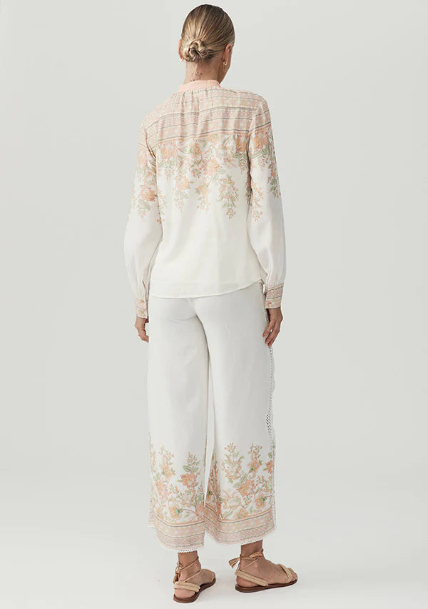 Mos the Label - Joanna Blouse - Border Floral Print
