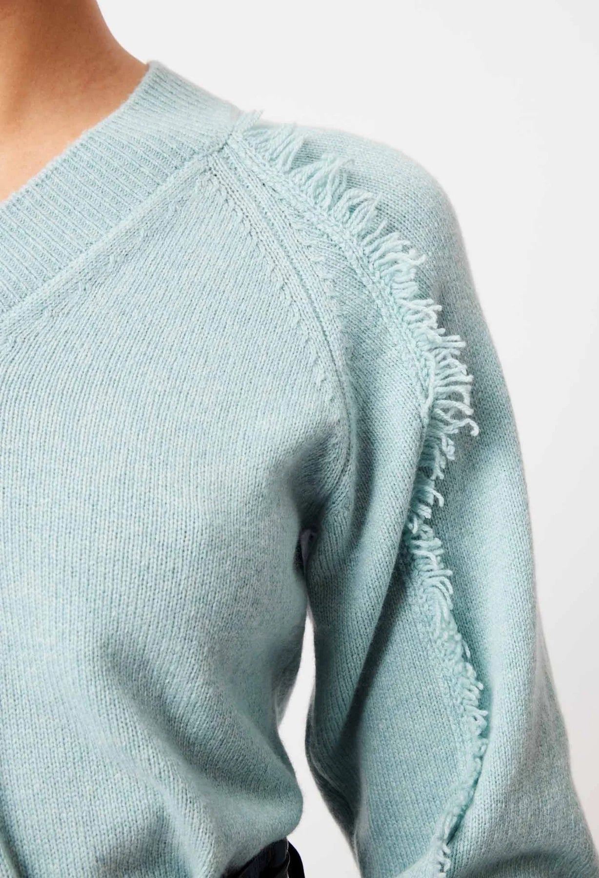 Sale - Once Was - Stella Merino Wool Knit - Sky