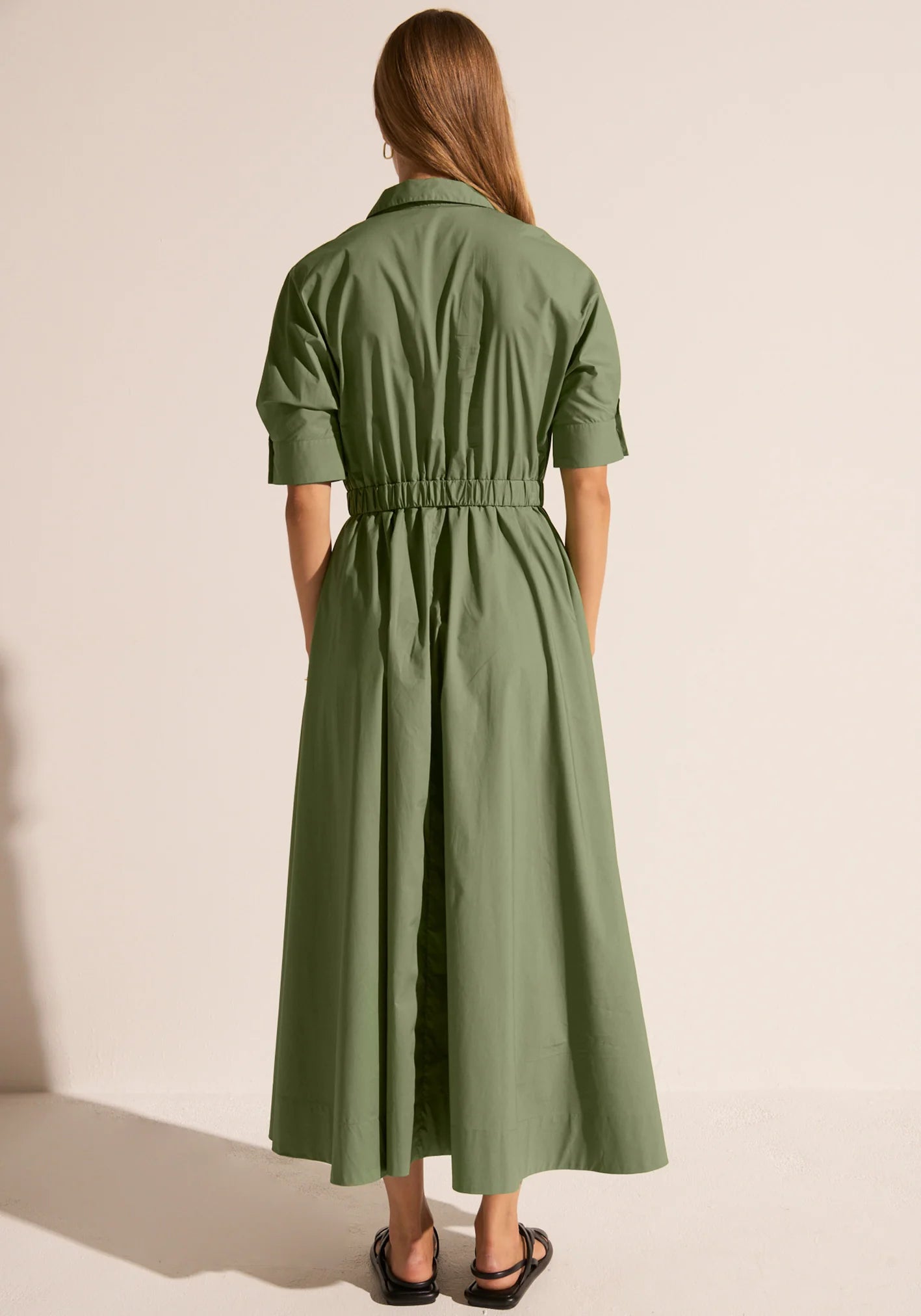 POL - Toya Maxi Shirt Dress - Green