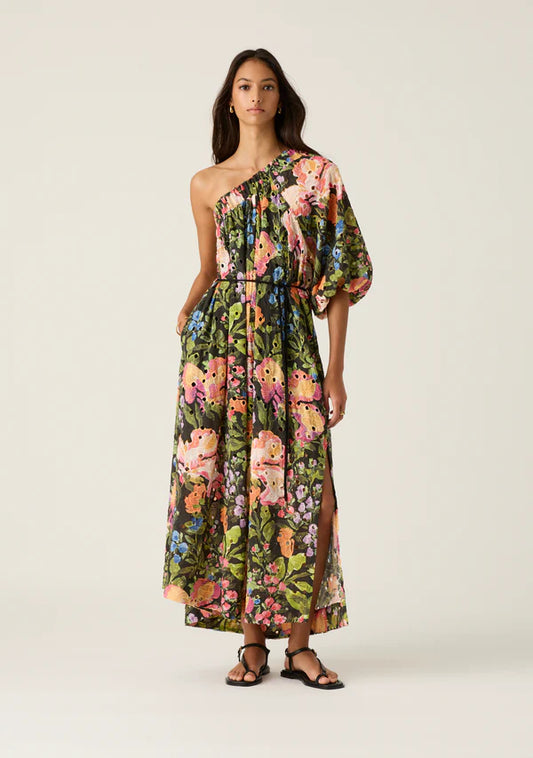 Mos the Label - Harper One Shoulder Dress -  Harper Print