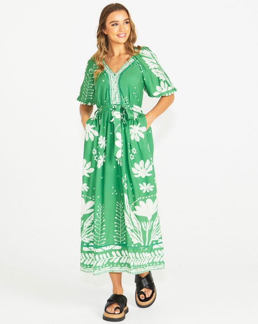 Sass Clohting - Lyndel Dress - Green