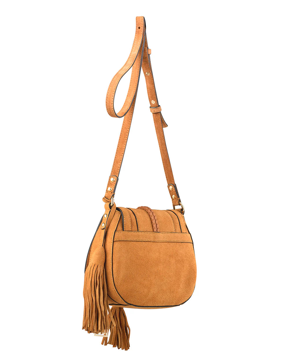 Nikki Williams - 'Harriet' Saddle Bag - Desert Suede