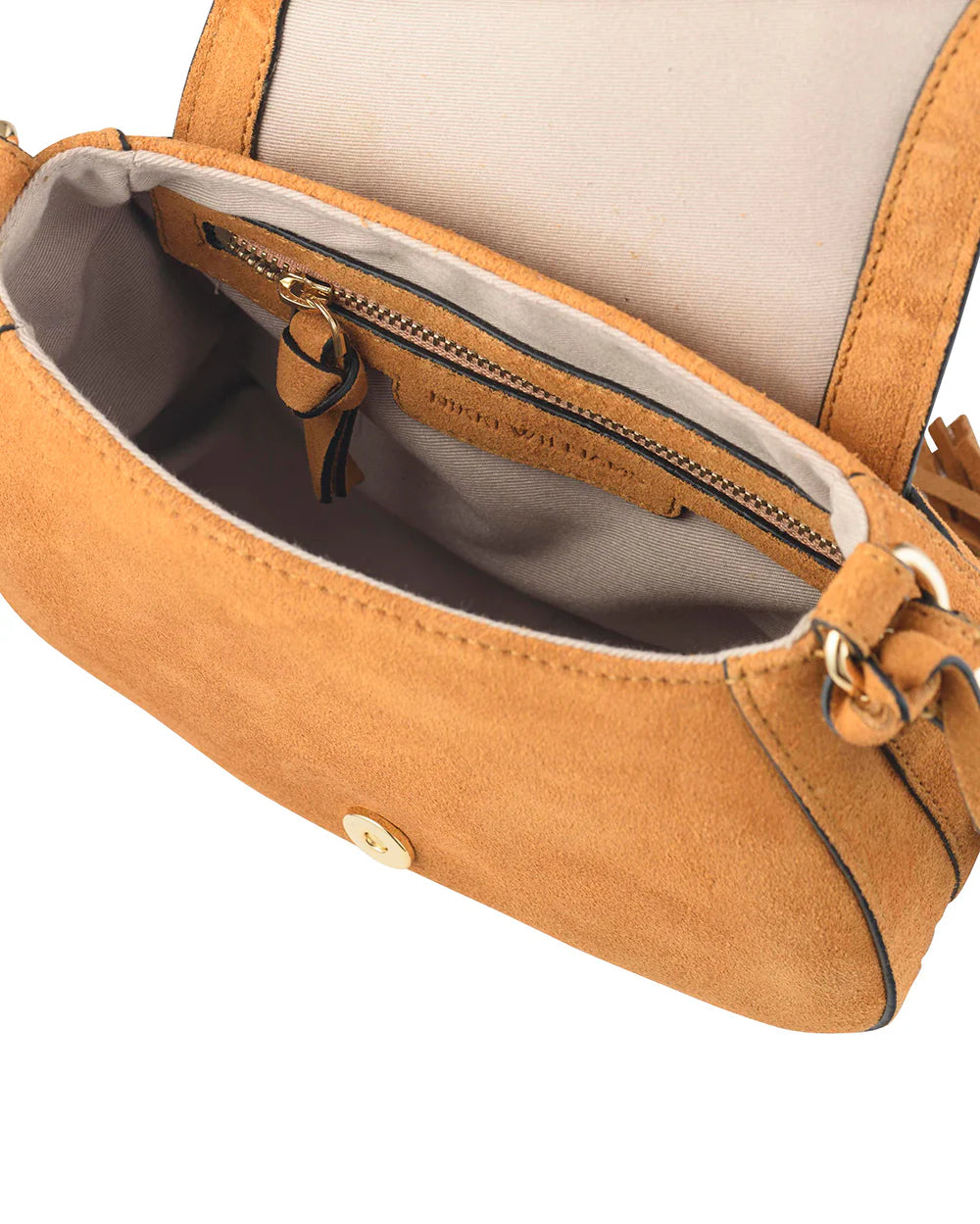 Nikki Williams - 'Harriet' Saddle Bag - Desert Suede