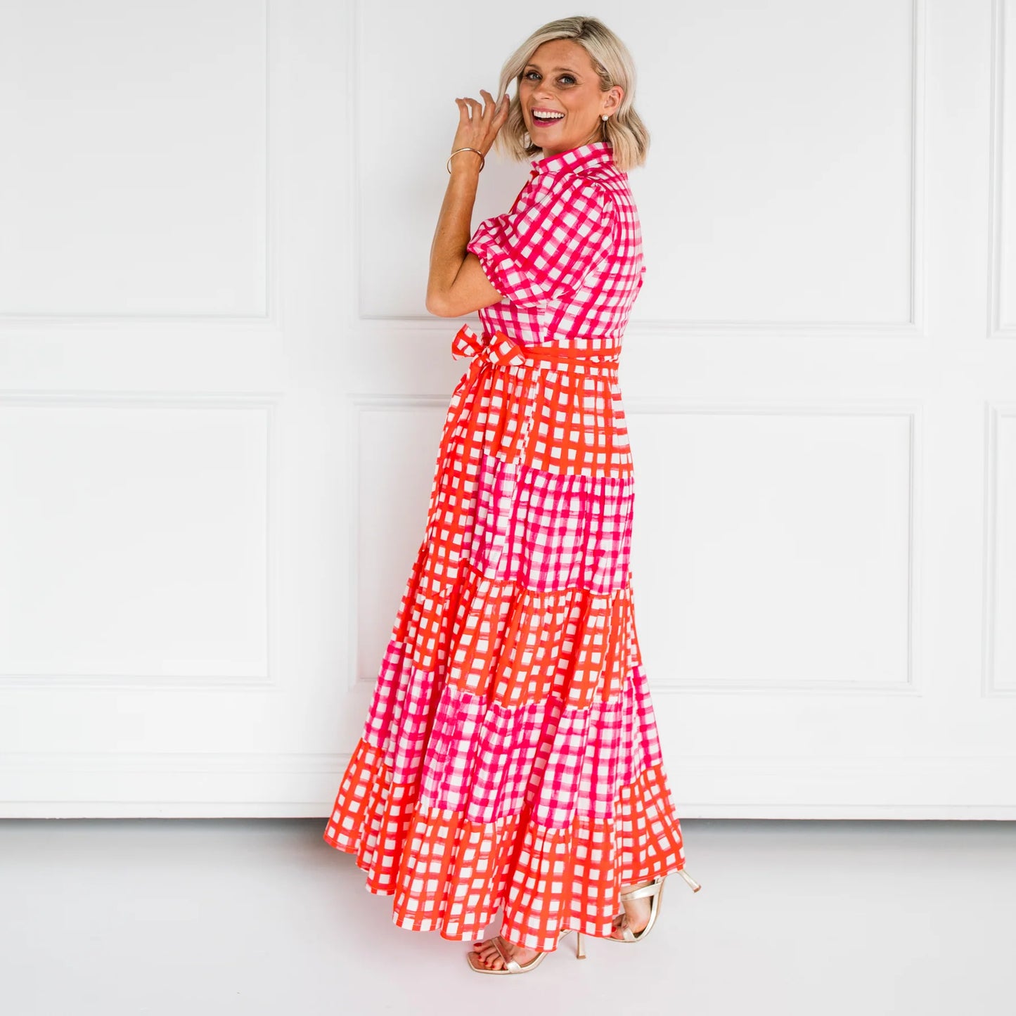 Liv & Milly - Alice Maxi Dress - Check